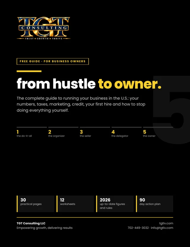 Cover of the free guide From Hustle to Owner